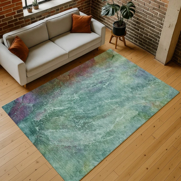 Addison Rugs Chantille Teal ACN2308 9ft. x 12ft. Rect. Rug