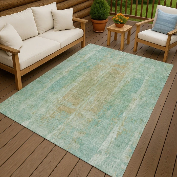 Addison Rugs Chantille Teal ACN2309 5ft. x 7ft.6in. Rect. Rug