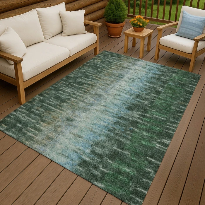 Addison Rugs Chantille Green ACN2318 9ft. x 12ft. Rect. Rug