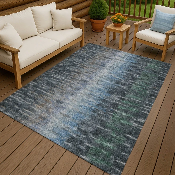 Addison Rugs Chantille Teal ACN2318 9ft. x 12ft. Rect. Rug