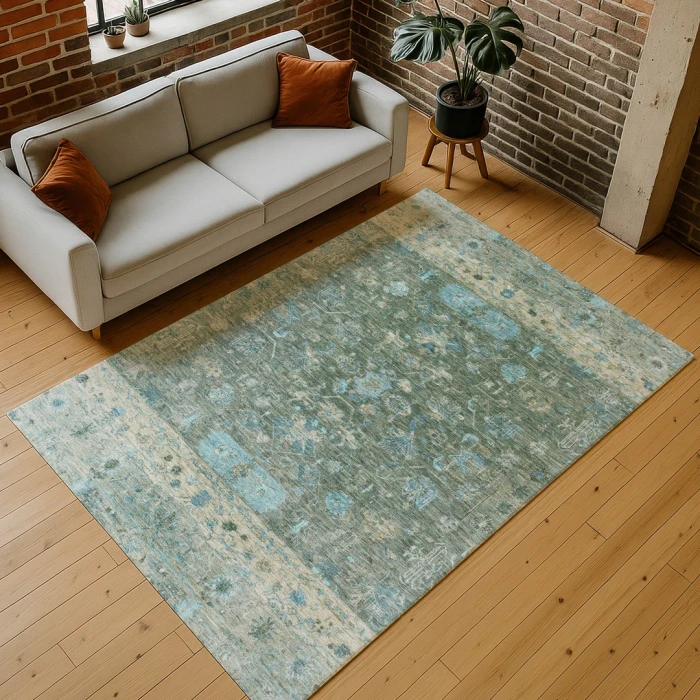 Addison Rugs Chantille Green ACN2323 9ft. x 12ft. Rect. Rug