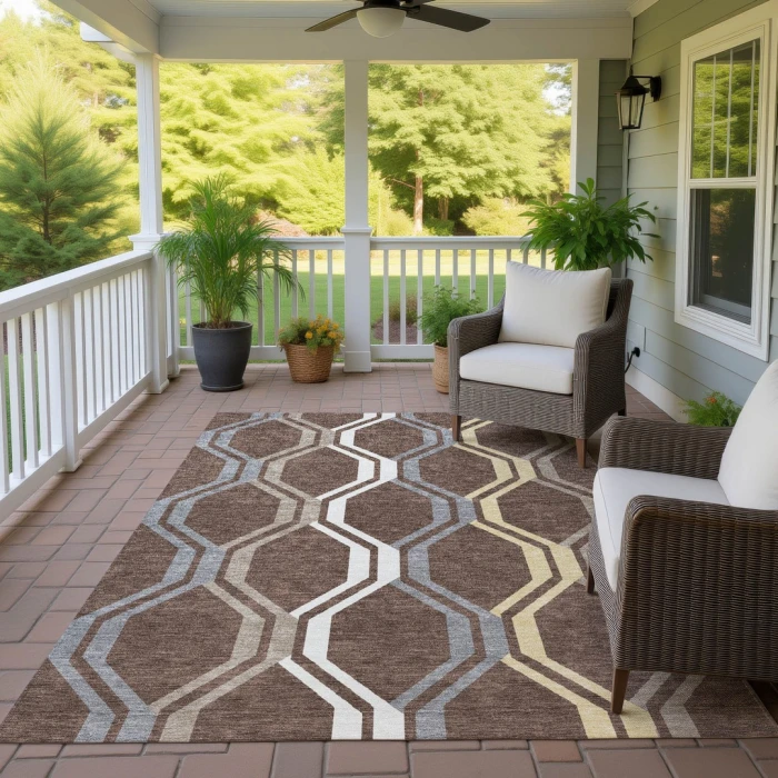 Addison Rugs Chantille Brown ACN2326 5ft. x 7ft.6in. Rect. Rug