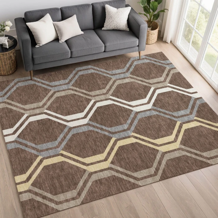 Addison Rugs Chantille Brown ACN2326 5ft. x 7ft.6in. Rect. Rug
