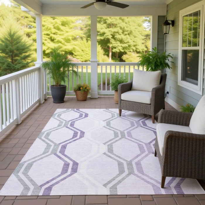 Addison Rugs Chantille Purple ACN2326 5ft. x 7ft.6in. Rect. Rug