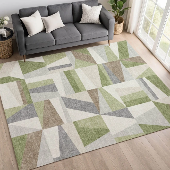 Addison Rugs Chantille Green ACN2327 5ft. x 7ft.6in. Rect. Rug