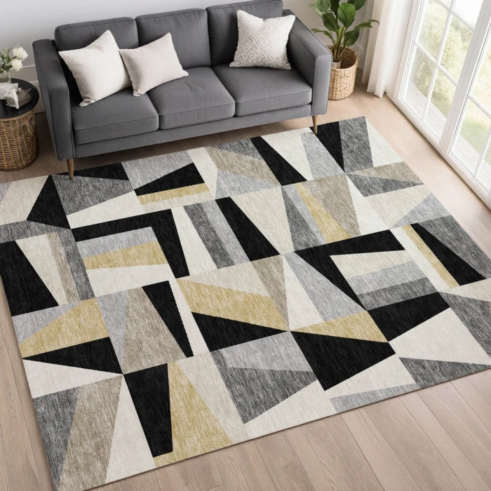 Addison Rugs Chantille Black ACN2327 9ft. x 12ft. Rect. Rug