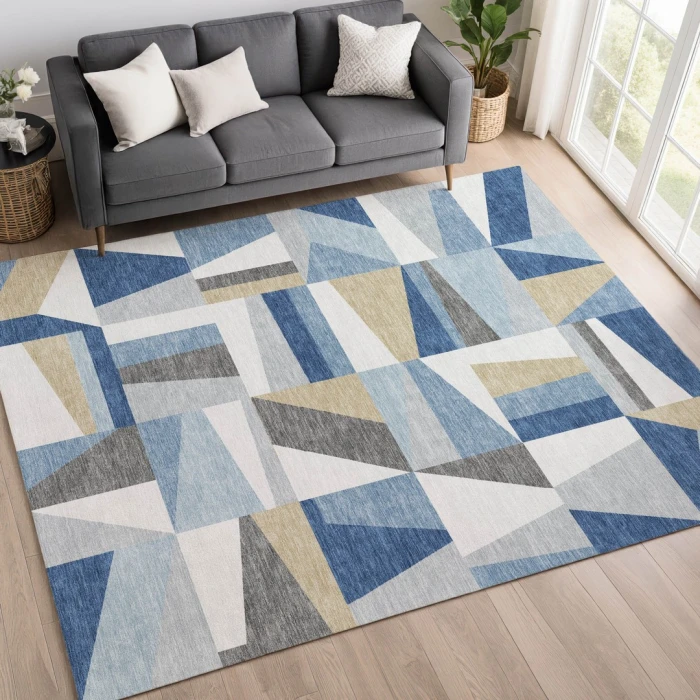 Addison Rugs Chantille Blue ACN2327 9ft. x 12ft. Rect. Rug