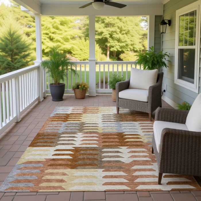 Addison Rugs Chantille Orange ACN2328 5ft. x 7ft.6in. Rect. Rug