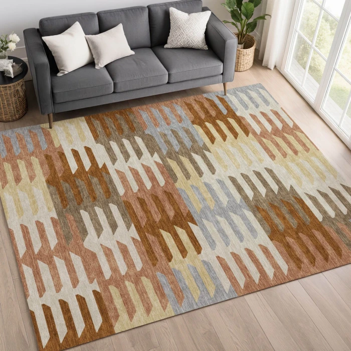 Addison Rugs Chantille Orange ACN2328 5ft. x 7ft.6in. Rect. Rug