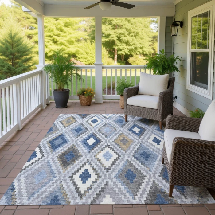 Addison Rugs Chantille Blue ACN2331 5ft. x 7ft.6in. Rect. Rug