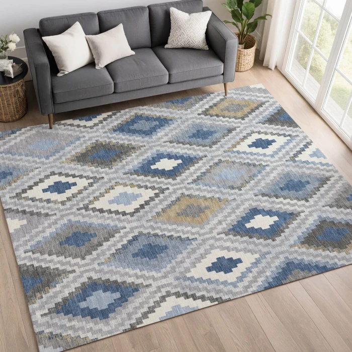 Addison Rugs Chantille Blue ACN2331 5ft. x 7ft.6in. Rect. Rug