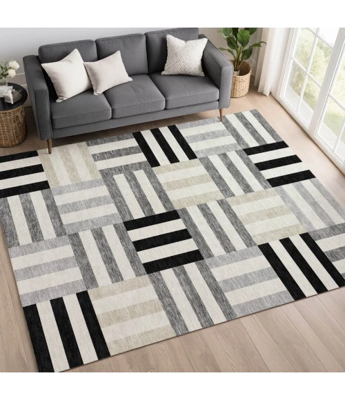Addison Rugs Chantille Black ACN2332 5ft. x 7ft.6in. Rect. Rug
