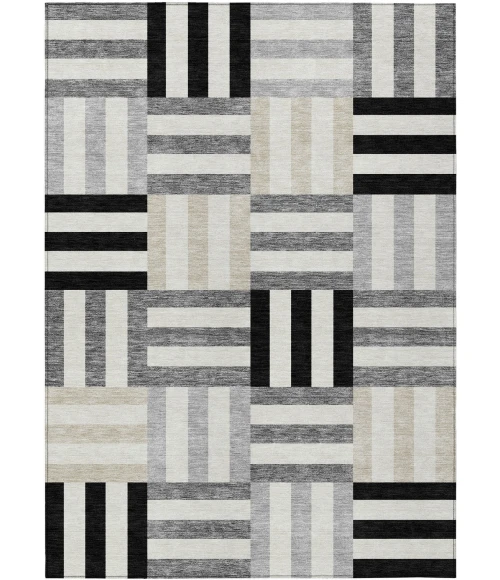 Addison Rugs Chantille Black ACN2332 5ft. x 7ft.6in. Rect. Rug