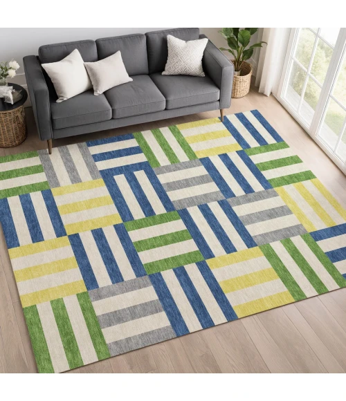 Addison Rugs Chantille Blue ACN2332 5ft. x 7ft.6in. Rect. Rug