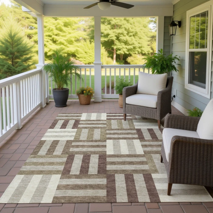 Addison Rugs Chantille Brown ACN2332 9ft. x 12ft. Rect. Rug