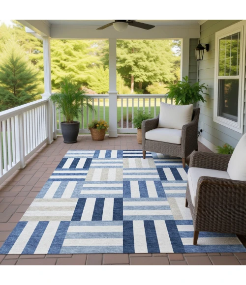 Addison Rugs Chantille Blue ACN2332 5ft. x 7ft.6in. Rect. Rug