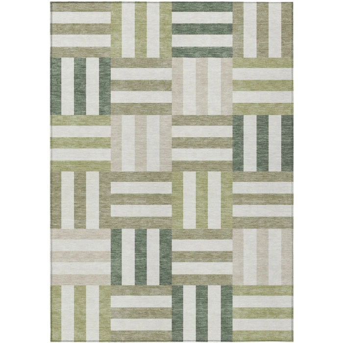 Addison Rugs Chantille Green ACN2332 9ft. x 12ft. Rect. Rug
