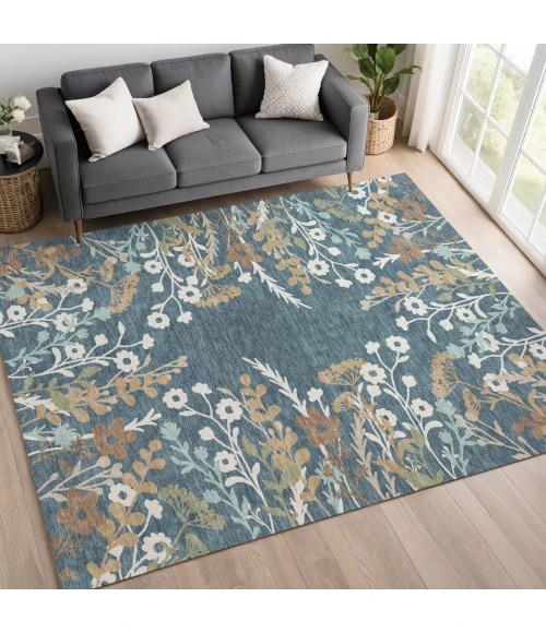 Addison Rugs Chantille Blue ACN2334 5ft. x 7ft.6in. Rect. Rug
