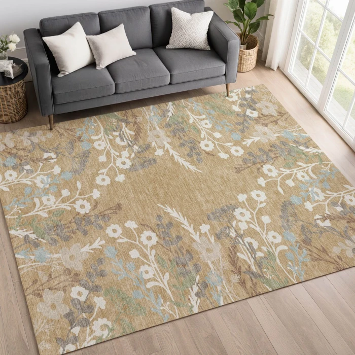 Addison Rugs Chantille Gold ACN2334 5ft. x 7ft.6in. Rect. Rug