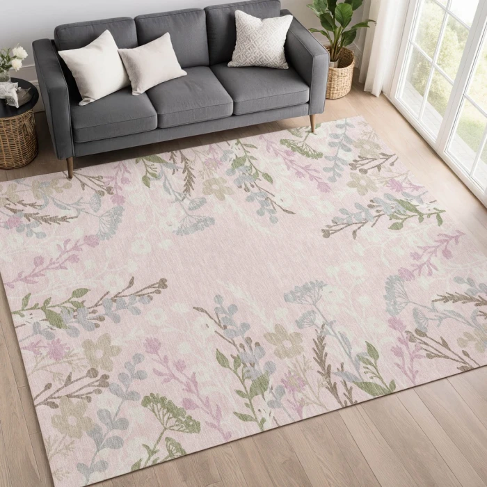 Addison Rugs Chantille Pink ACN2334 9ft. x 12ft. Rect. Rug