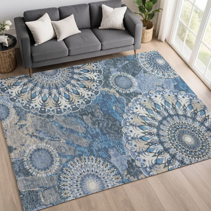 Addison Rugs Chantille Blue ACN2335 8ft. x 10ft. Rect. Rug