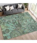 Addison Rugs Chantille Green ACN2335 9ft. x 12ft. Rect. Rug