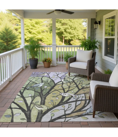 Addison Rugs Chantille Green ACN2336 8ft. x 10ft. Rect. Rug