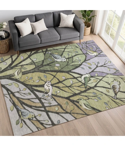 Addison Rugs Chantille Green ACN2336 8ft. x 10ft. Rect. Rug