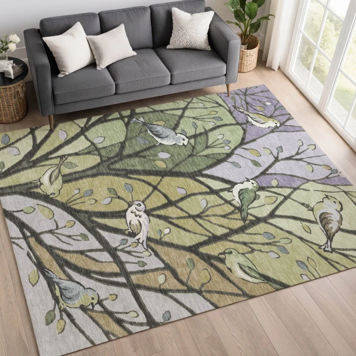 Addison Rugs Chantille Green ACN2336 9ft. x 12ft. Rect. Rug