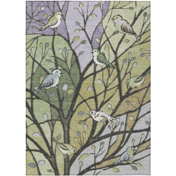 Addison Rugs Chantille Green ACN2336 9ft. x 12ft. Rect. Rug