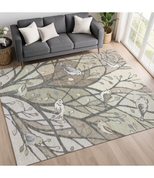 Addison Rugs Chantille Brown ACN2336 9ft. x 12ft. Rect. Rug