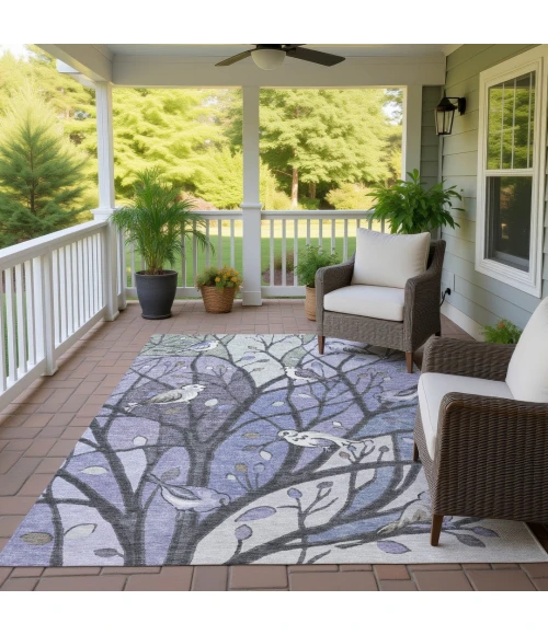 Addison Rugs Chantille Purple ACN2336 9ft. x 12ft. Rect. Rug