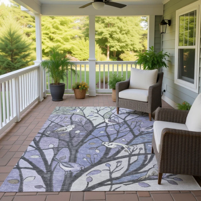 Addison Rugs Chantille Purple ACN2336 5ft. x 7ft.6in. Rect. Rug
