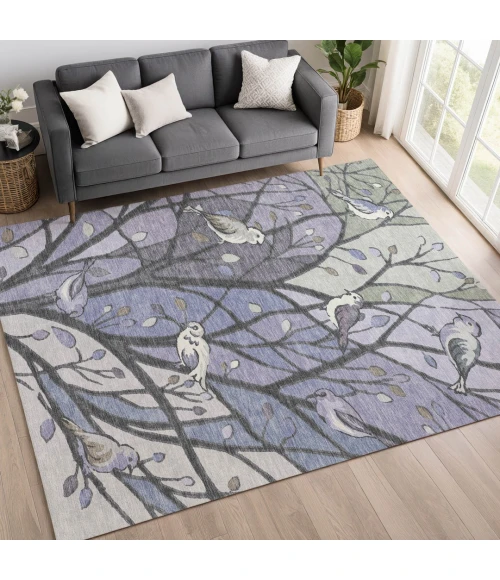 Addison Rugs Chantille Purple ACN2336 9ft. x 12ft. Rect. Rug