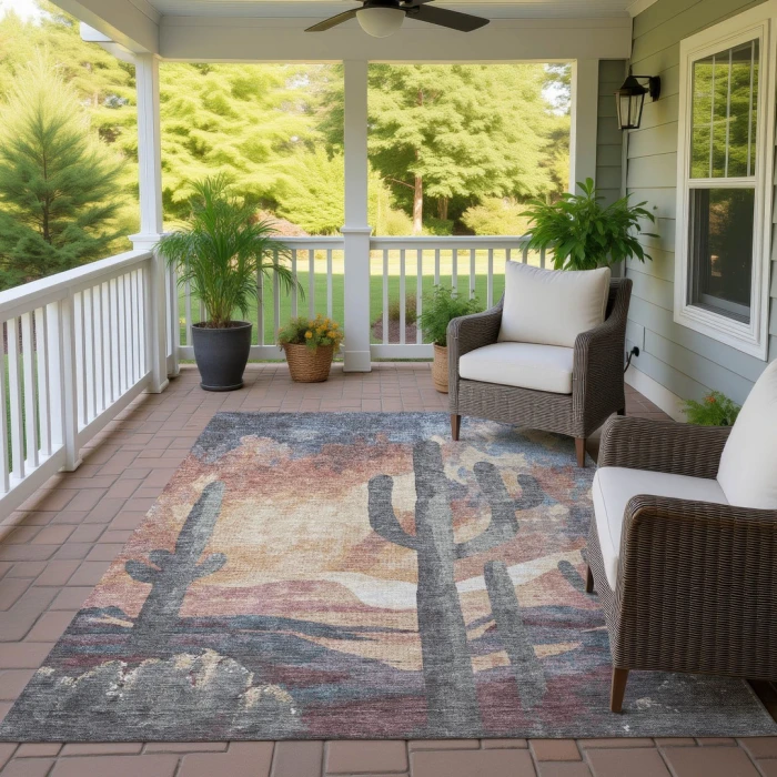 Addison Rugs Chantille Orange ACN2337 5ft. x 7ft.6in. Rect. Rug