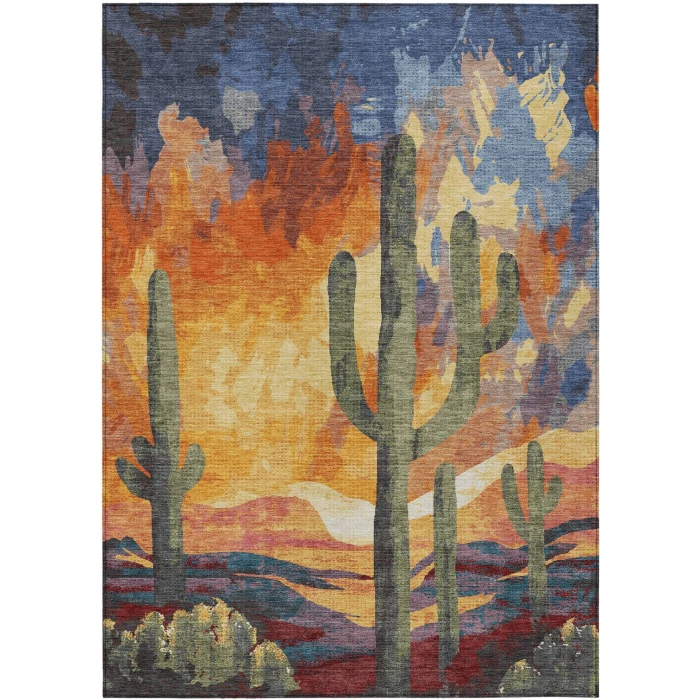 Addison Rugs Chantille Orange ACN2337 5ft. x 7ft.6in. Rect. Rug
