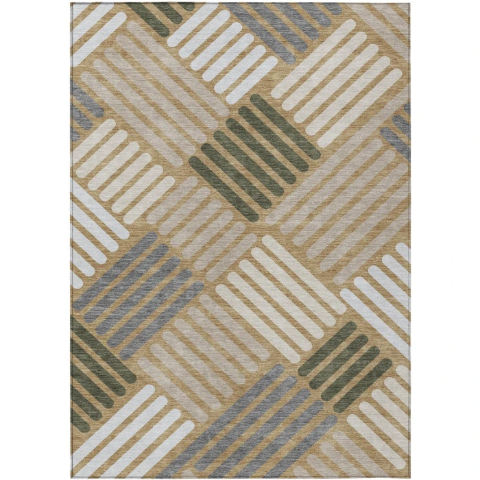 Addison Rugs Chantille Gold ACN2339 9ft. x 12ft. Rect. Rug