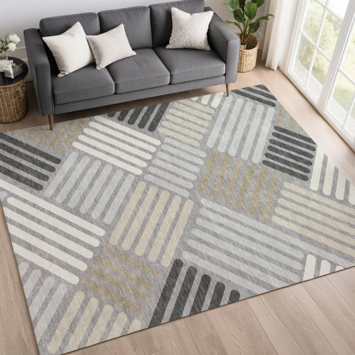 Addison Rugs Chantille Gray ACN2339 8ft. x 10ft. Rect. Rug