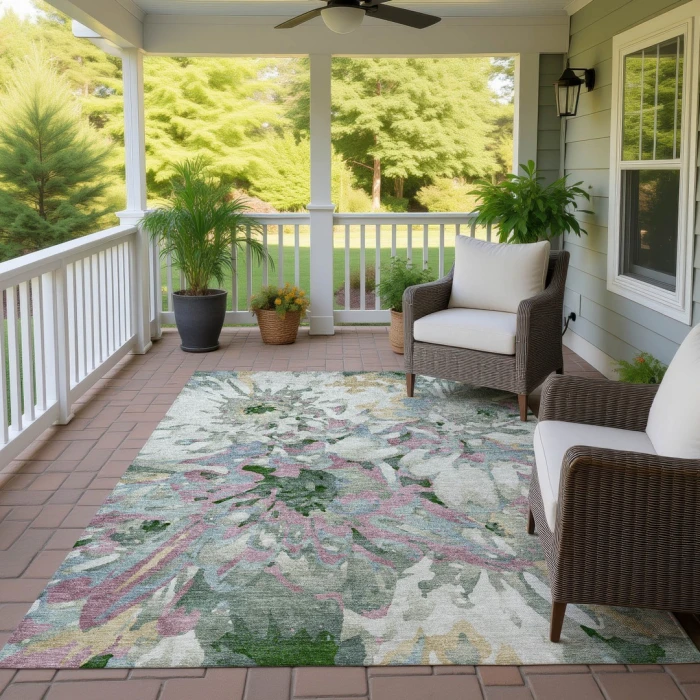 Addison Rugs Chantille Green ACN2340 8ft. x 10ft. Rect. Rug