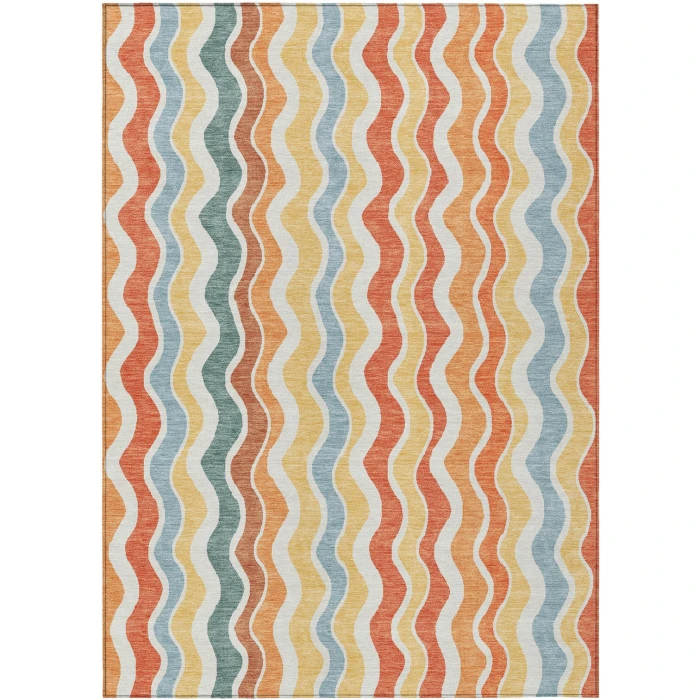 Addison Rugs Chantille Orange ACN2342 9ft. x 12ft. Rect. Rug