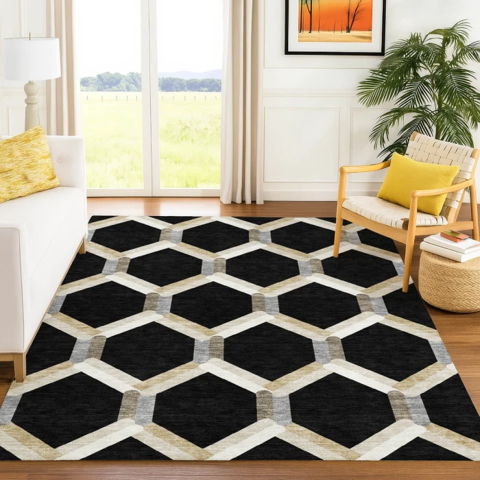 Addison Rugs Chantille Black ACN2343 8ft. x 10ft. Rect. Rug