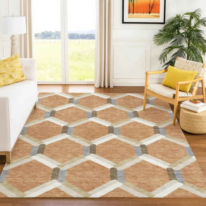 Addison Rugs Chantille Orange ACN2343 8ft. x 10ft. Rect. Rug