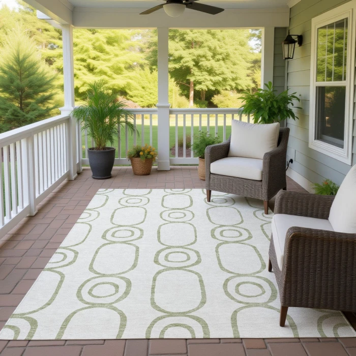 Addison Rugs Chantille Green ACN2344 5ft. x 7ft.6in. Rect. Rug
