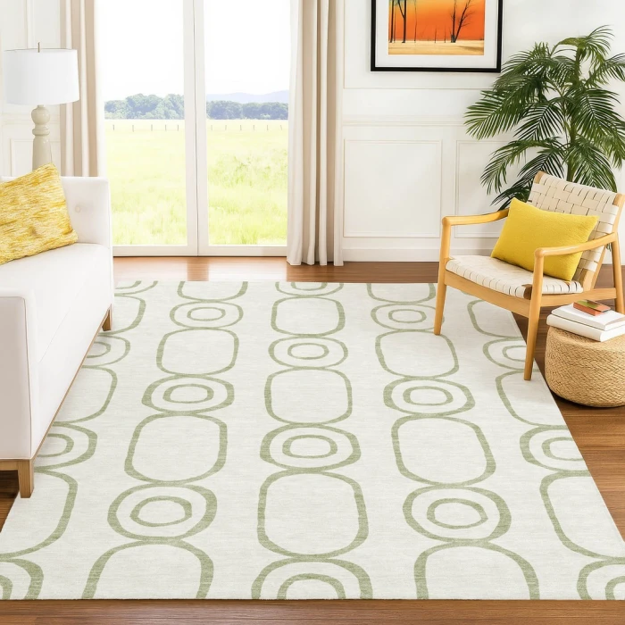 Addison Rugs Chantille Green ACN2344 5ft. x 7ft.6in. Rect. Rug