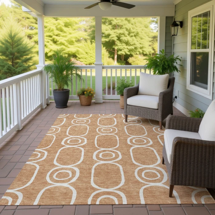 Addison Rugs Chantille Orange ACN2344 5ft. x 7ft.6in. Rect. Rug