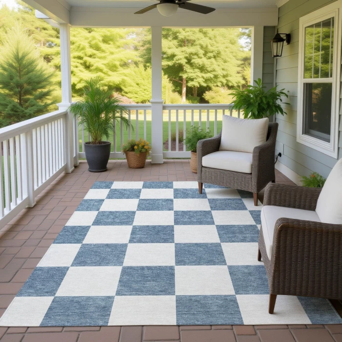 Addison Rugs Chantille Blue ACN2345 8ft. x 10ft. Rect. Rug