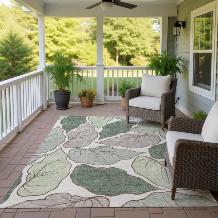Addison Rugs Chantille Green ACN2348 8ft. x 10ft. Rect. Rug