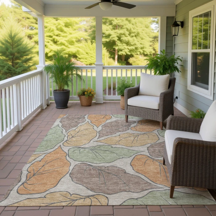 Addison Rugs Chantille Orange ACN2348 5ft. x 7ft.6in. Rect. Rug