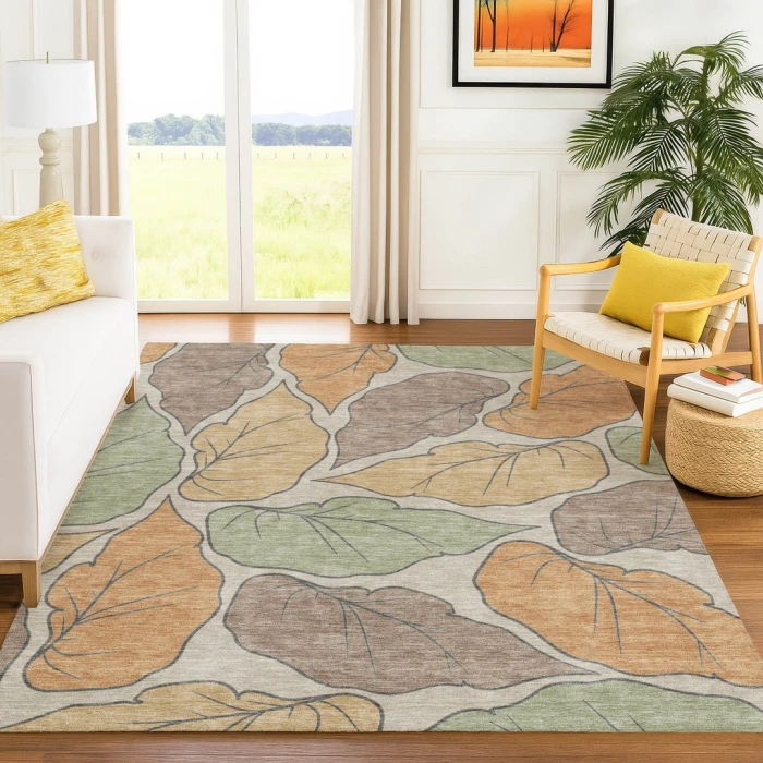 Addison Rugs Chantille Orange ACN2348 5ft. x 7ft.6in. Rect. Rug