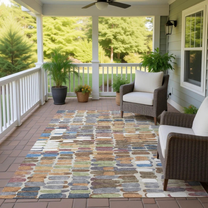 Addison Rugs Chantille Orange ACN2349 5ft. x 7ft.6in. Rect. Rug